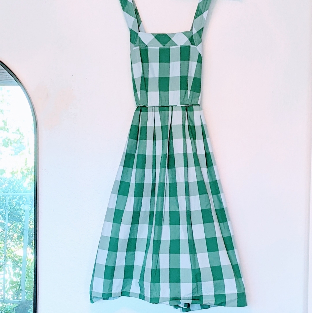 JCrew Gingham Checkered Pinafore